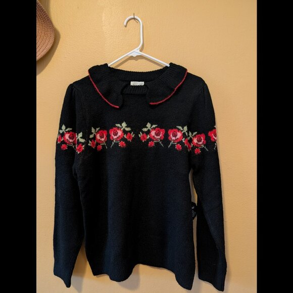 Joanie Brand Ruffalo Frill Collar Knitted Sweater NWT Size US Small - Picture 2 of 4